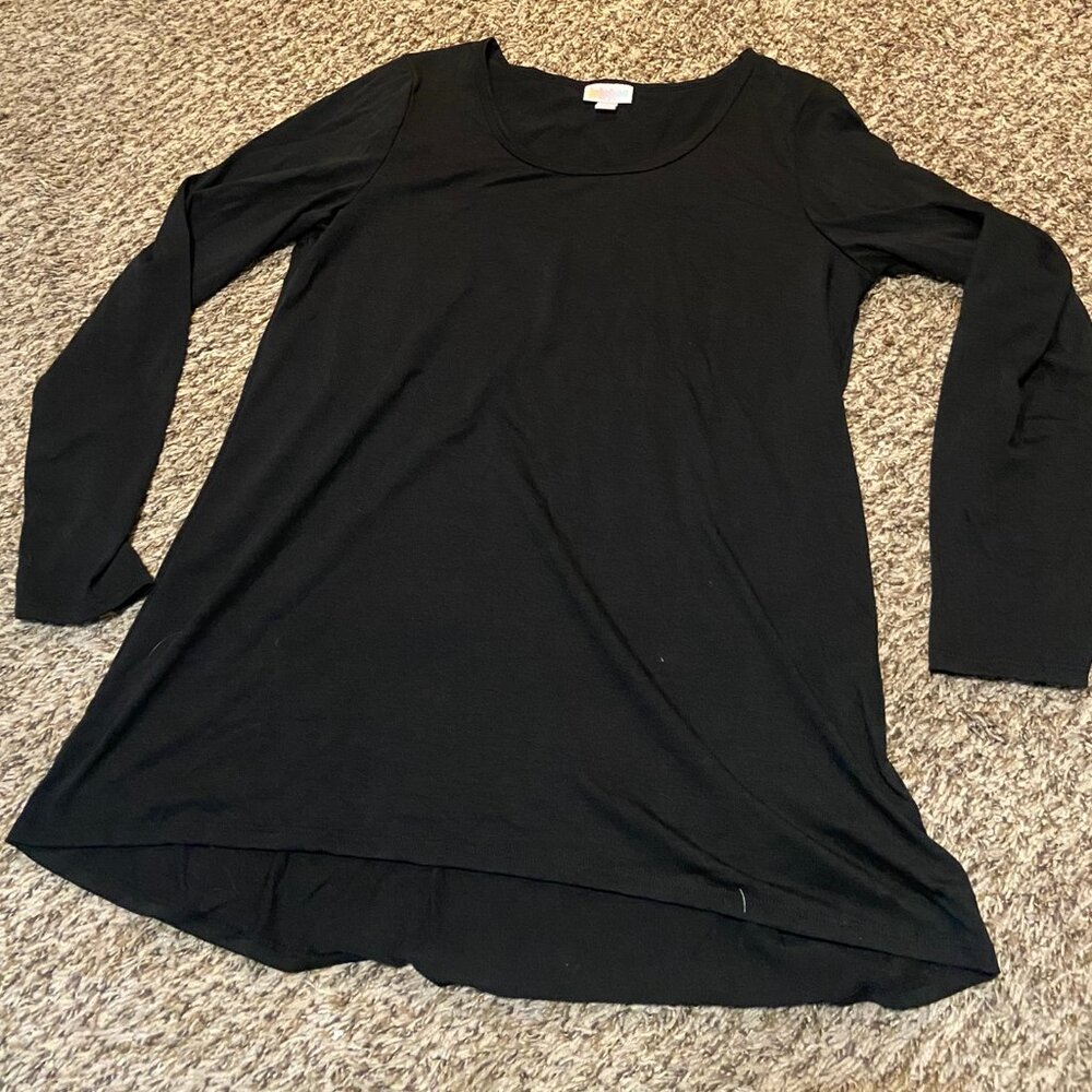 Black Long-Sleeve Blouse